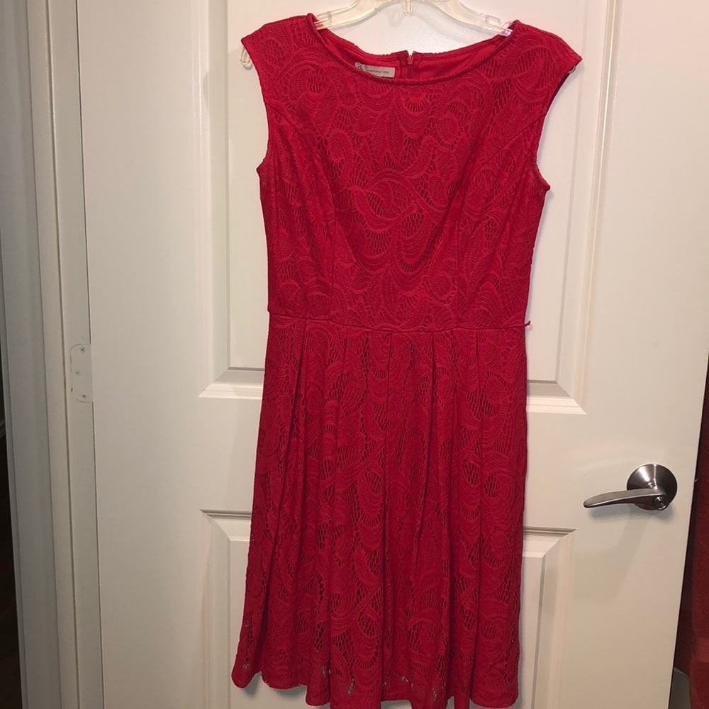 Dress Barn magenta lace dress